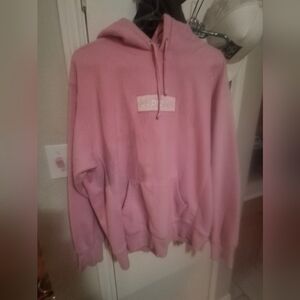 Supreme Light Pink Hoodie for Men Size XL